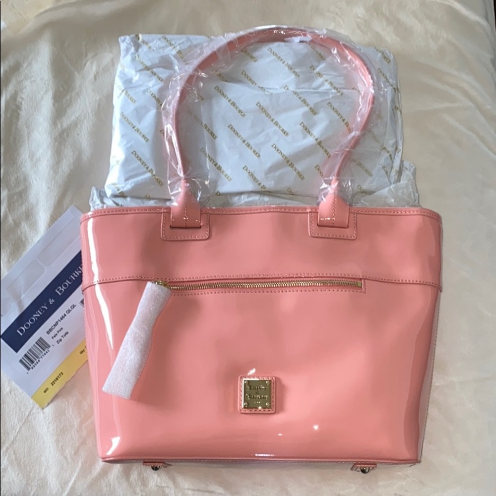 Dooney & Bourke Patent Leather Zip Tote - Picture 6 of 16